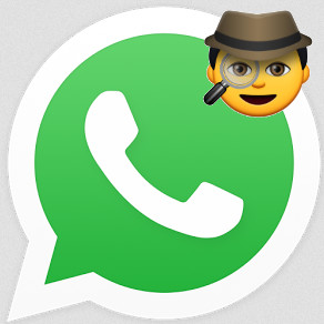 Whatsapp-Logo mit Schlapphut